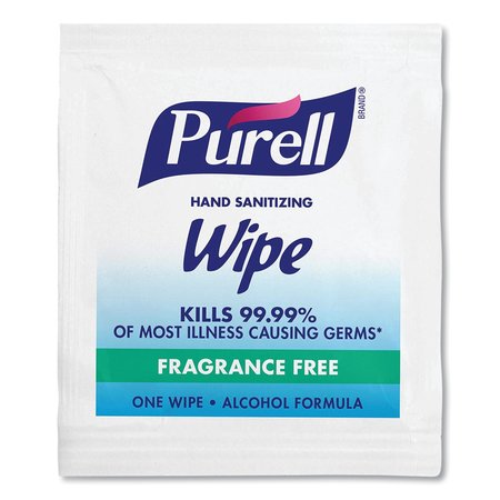PURELL Premoistened Sanitizing Hand Wipes, Individually Wrapped, 5x7, PK1000 9021-1M